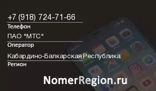 Кто звонил с 9187247166 - регион и оператор